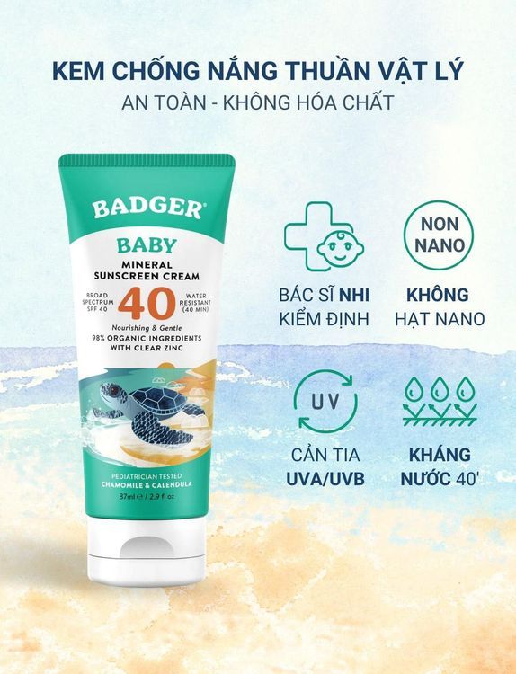 No. 1 - Kem Chống Nắng Hữu Cơ Baby SPF 40 - 3