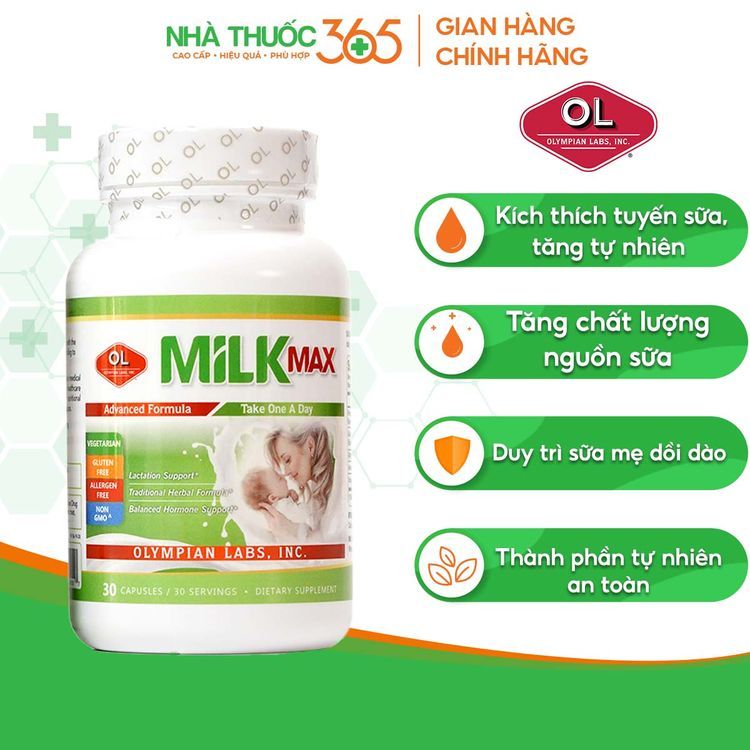 No. 6 - Viên Uống Lợi Sữa Olympian Labs Milk Max - 3