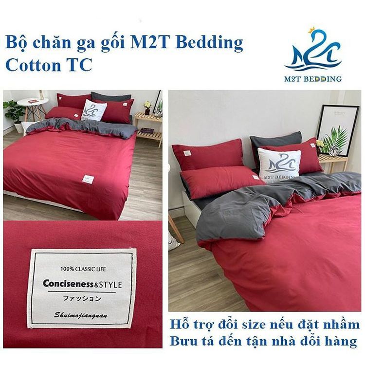 No. 7 - Bộ Chăn Ga Gối Cotton Tici M2T Bedding - 2