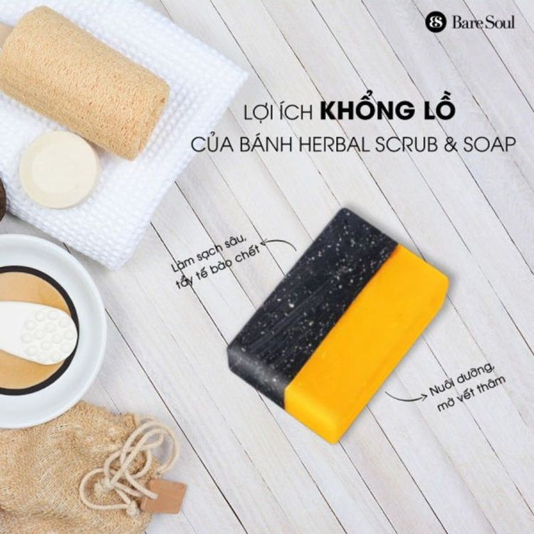 No. 8 - Xà Phòng Trị Mụn Lưng BareSoul Herbal Scrub & Soap - 4