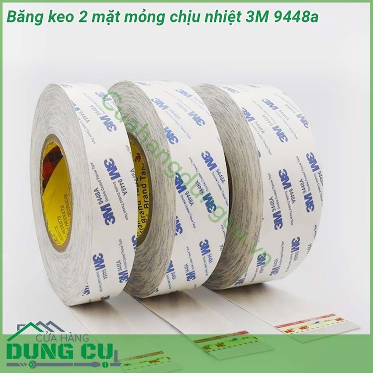 No. 8 - Băng Dính 2 Mặt Chịu Nhiệt 3M9448A-08 - 2