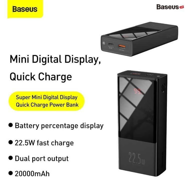 No. 7 - Sạc Dự Phòng Baseus Super Mini - 1