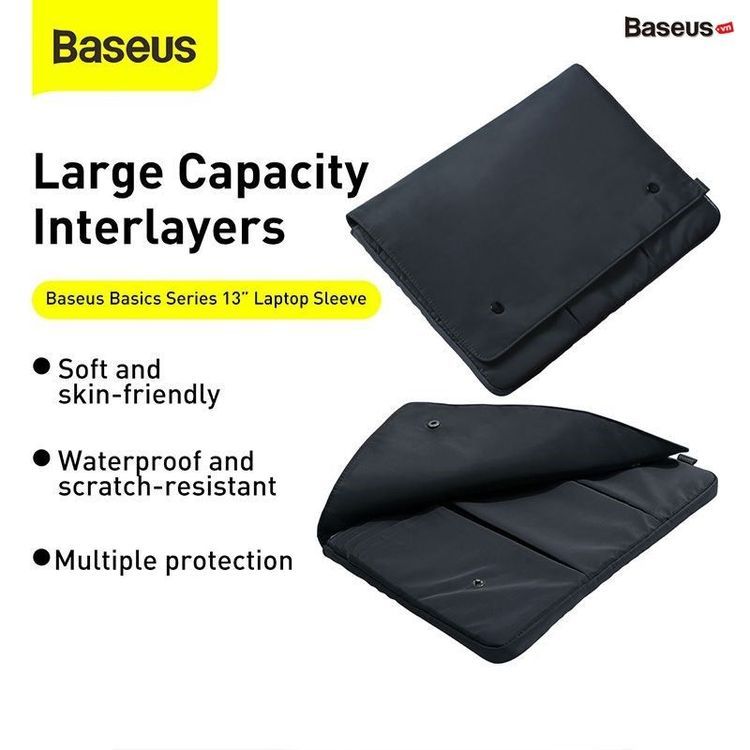 No. 1 - Túi Đựng Laptop Baseus Basics SeriesLV827-13-DG - 3