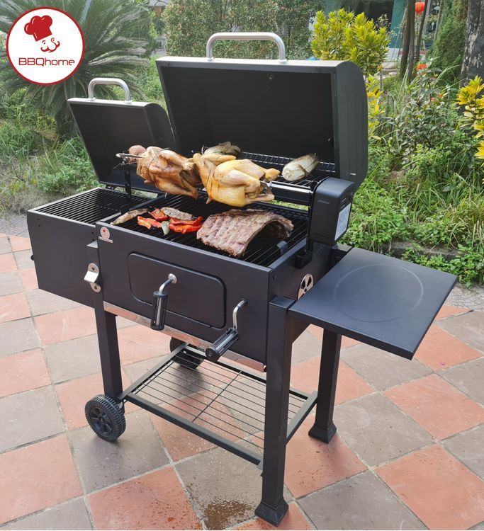 No. 3 - Bếp Nướng Than Hoa VISTA Charcoal Grill W/ Offset SmokerLM212 - 1