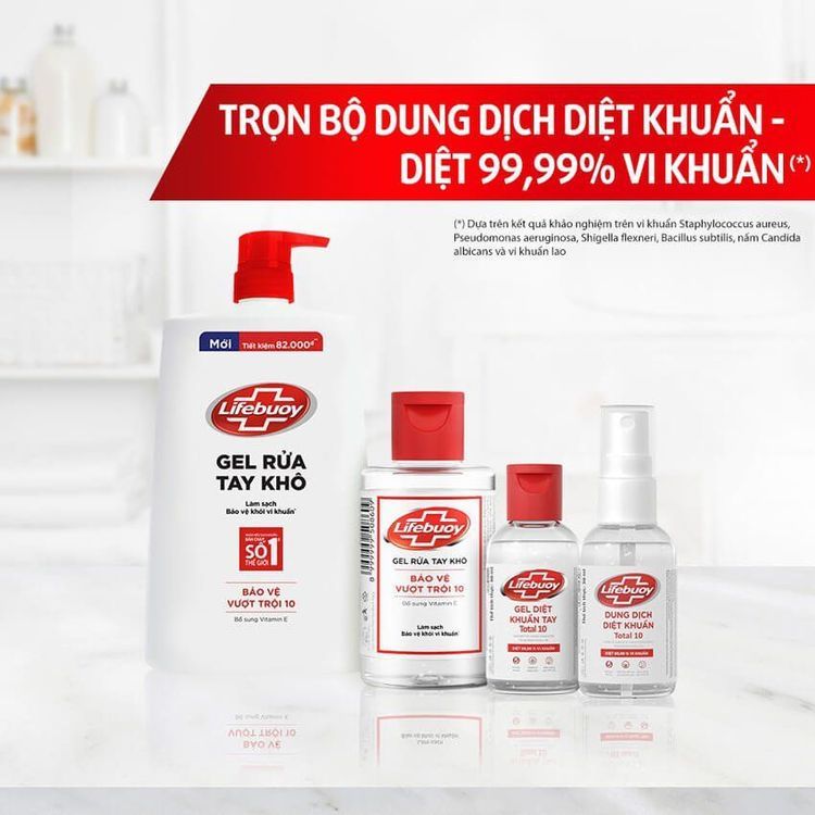 No. 1 - Gel Rửa Tay Khô Lifebuoy Total 10 - 6