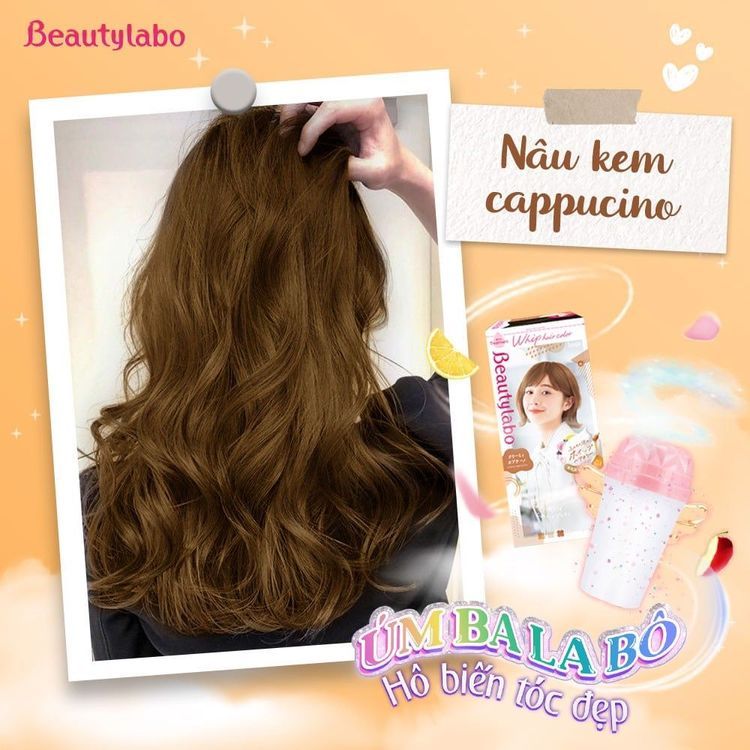 No. 6 - Thuốc Nhuộm Tóc Tạo Bọt Beautylabo - Nâu Kem Cappuccino - 2