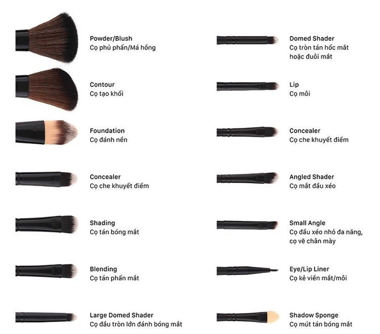 No. 6 - Bộ Cọ Trang Điểm VACOSI Essential Brush SetBC09 - 4