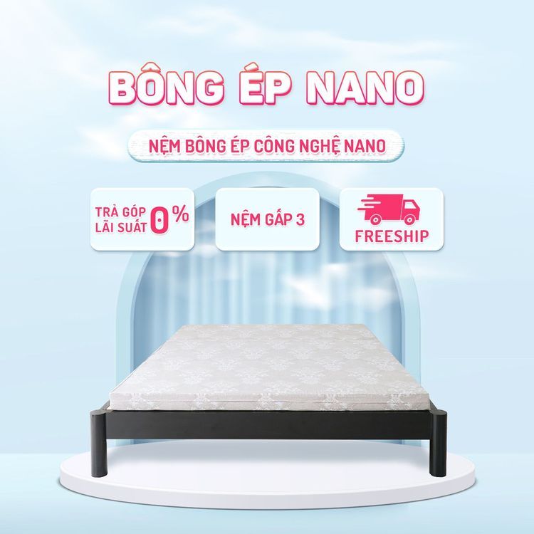 No. 3 - Nệm Bông Ép Gấp 3 Thuần Việt Nano - 2