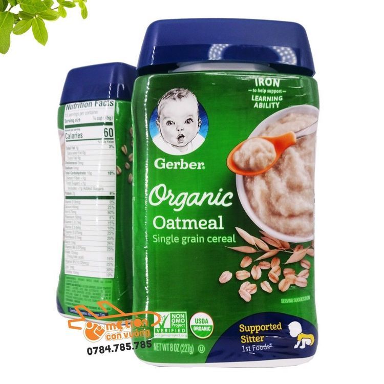 No. 8 - Bột Ăn Dặm Yến Mạch Organic Gerber - 2