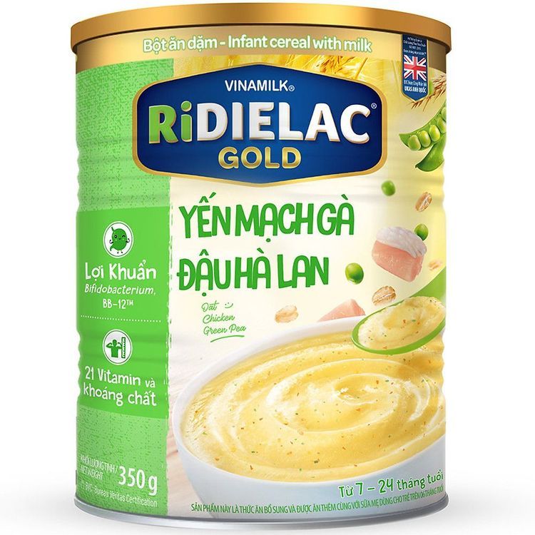 No. 7 - Bột Ăn Dặm RiDielac Gold Yến Mạch Gà Đậu Hà Lan - 4