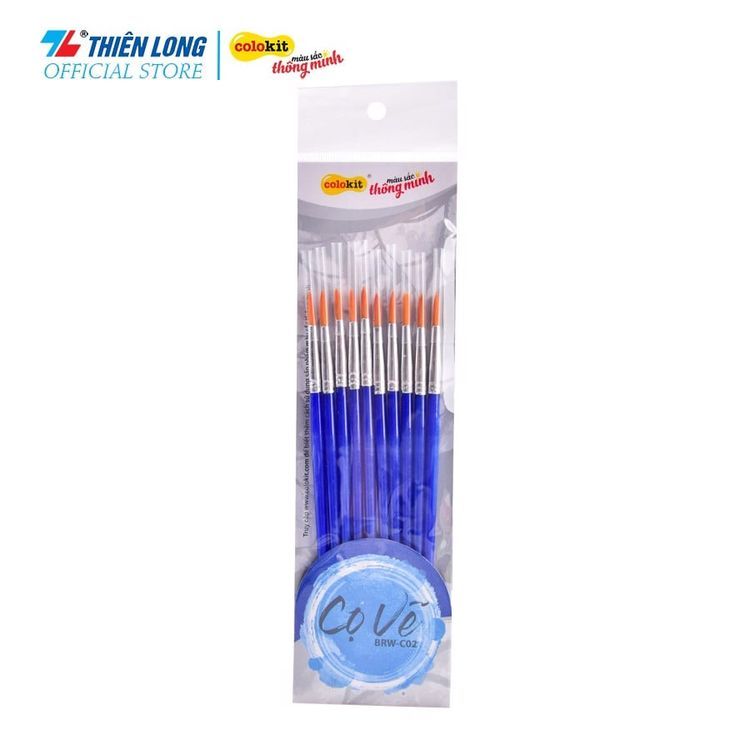 No. 8 - Cọ Vẽ Phẳng Và Tròn Colokit BRW-C01 - 4