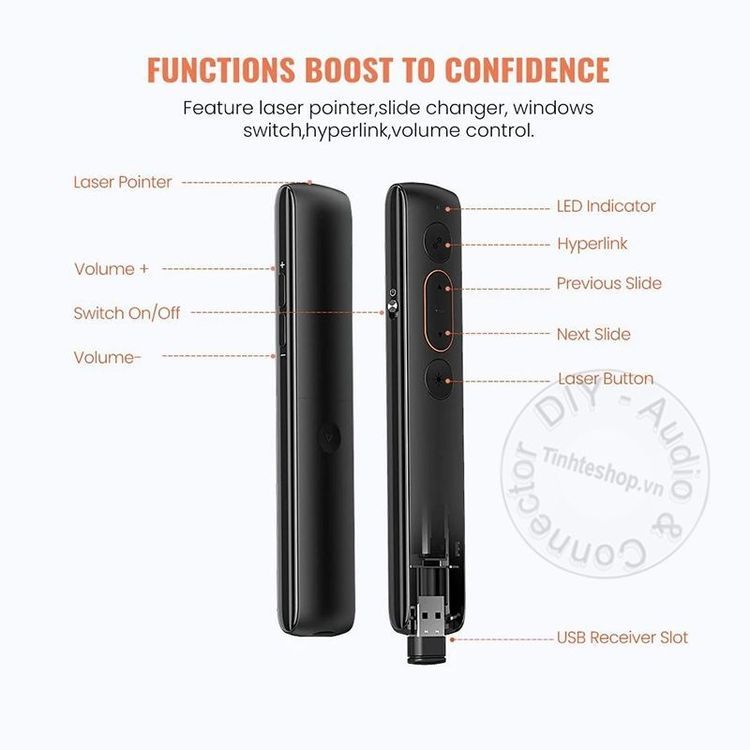 No. 5 - Bút Trình Chiếu Office Wireless Presentation Remote60327 - 2