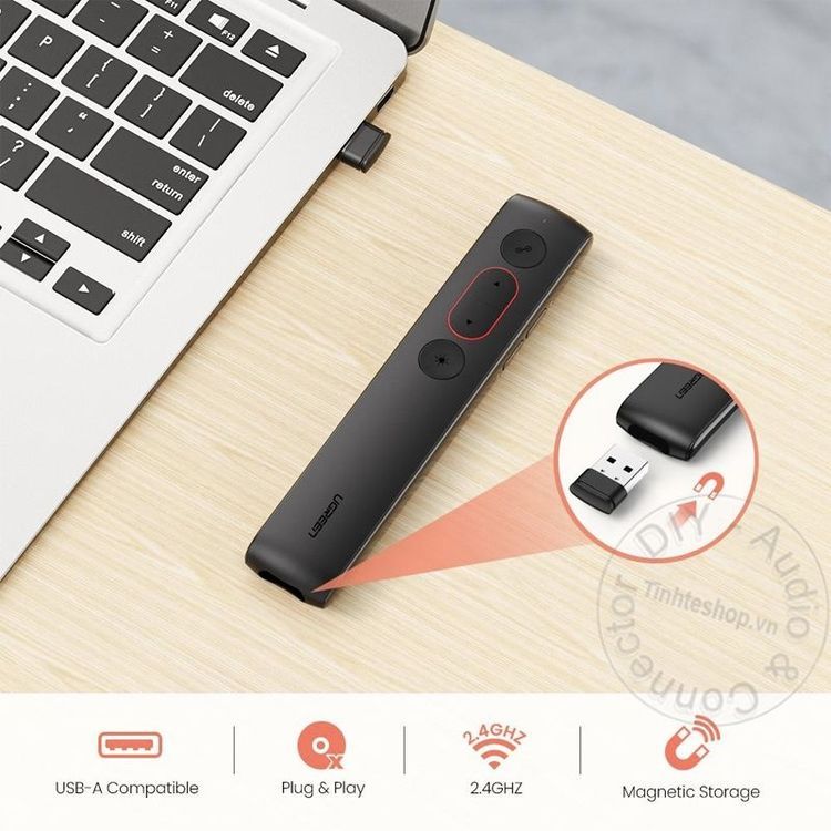 No. 5 - Bút Trình Chiếu Office Wireless Presentation Remote60327 - 3