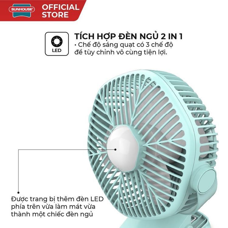 No. 7 - Quạt Để Bàn Mini SunhouseSHD7111 - 2