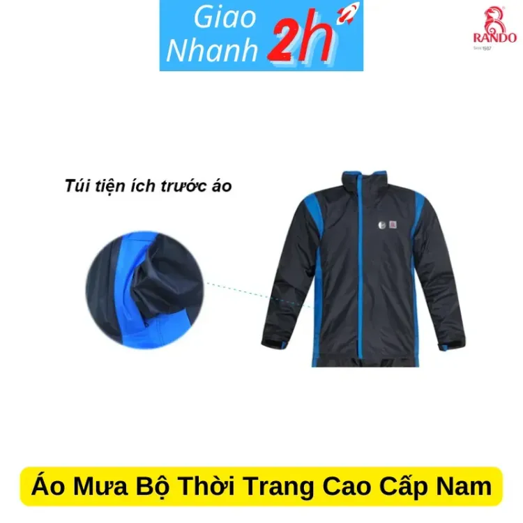 No. 3 - Áo Mưa Bộ Thời Trang Cao Cấp Nam RandoASNM-38 - 4