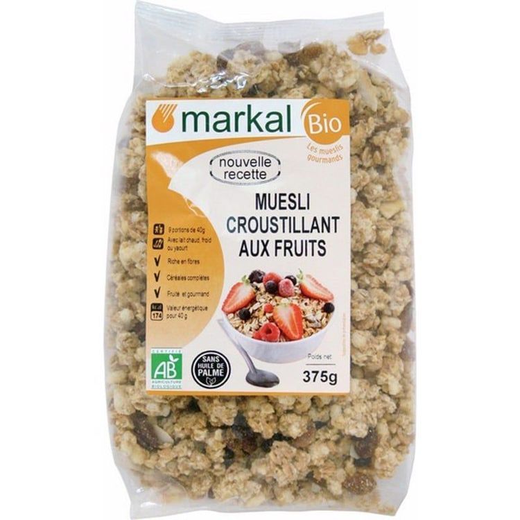 No. 1 - Ngũ Cốc Giòn Trái Cây Hữu Cơ Muesli Crunchy Markal375g - 3