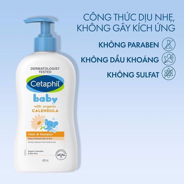 No. 8 - Sữa Tắm Gội 2 Trong 1 Cetaphil Baby Wash & Shampoo with Organic Calendula - 2