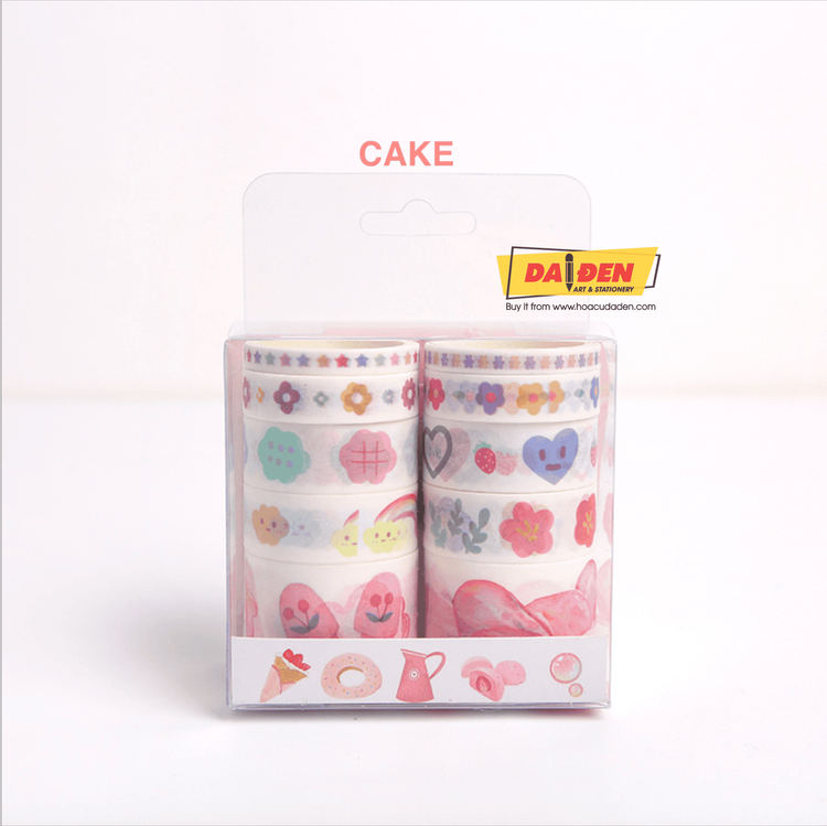 No. 8 - Hộp 10 Cuộn Washi Tape Hoa Quả Nhiều Màu - 4