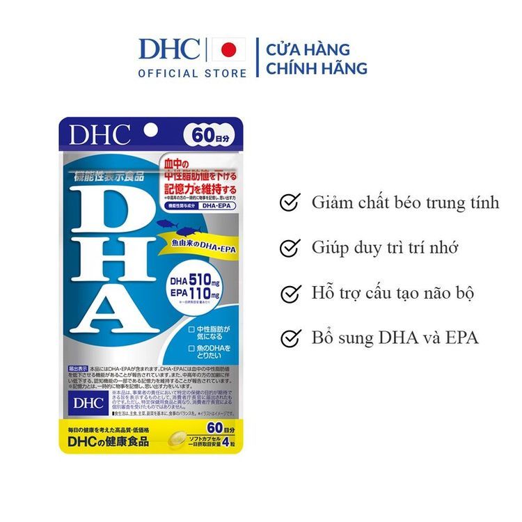 No. 2 - Thuốc Bổ Não Bổ Sung DHA DHC - 2