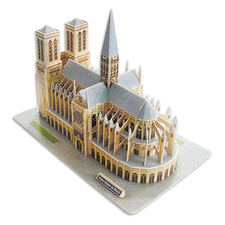 No. 4 - Mô Hình Lắp Ráp 3D Nhà Thờ Đức Bà Paris - 6
