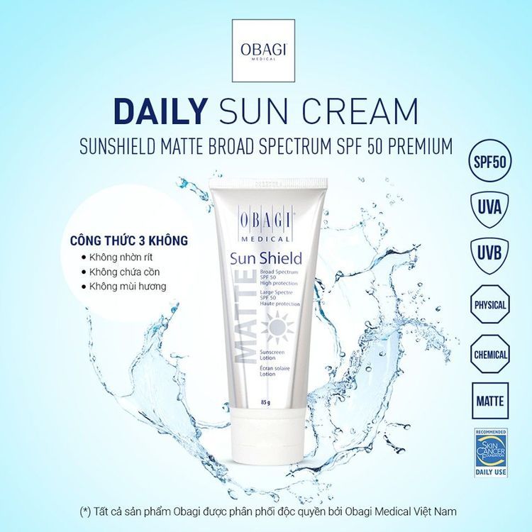 No. 3 - Kem Chống Nắng Obagi Sun Shield Matte Broad Spectrum SPF 50 - 5