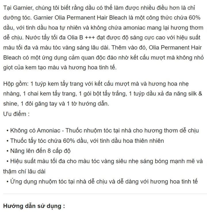 No. 1 - Thuốc Tẩy Tóc Olia Permanent - 4