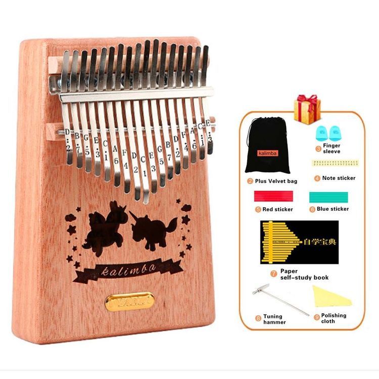 No. 7 - Đàn Kalimba 17 Phím Gỗ Mahogany Y17M-U - 2