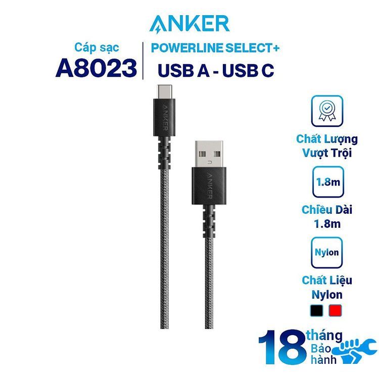 No. 1 - Cáp Anker USB Type C PowerLine Select+A8022 / A8023 - 4