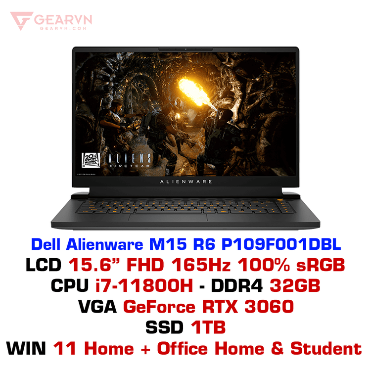 No. 5 - Laptop Đồ Hoạ Dell Alienware M15 R6P109F001DBL - 3