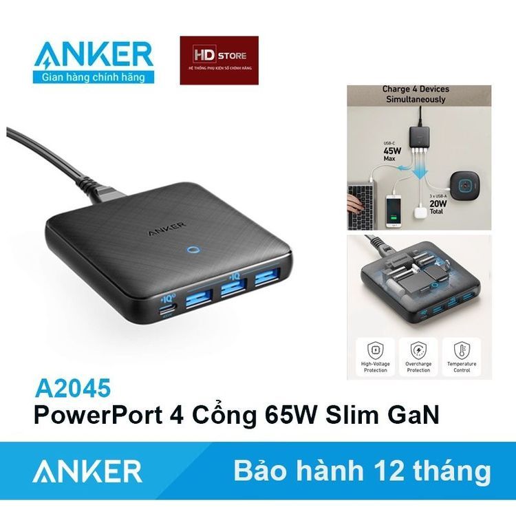 No. 6 - Củ Sạc Anker PowerPort Atom III SlimA2045 - 1