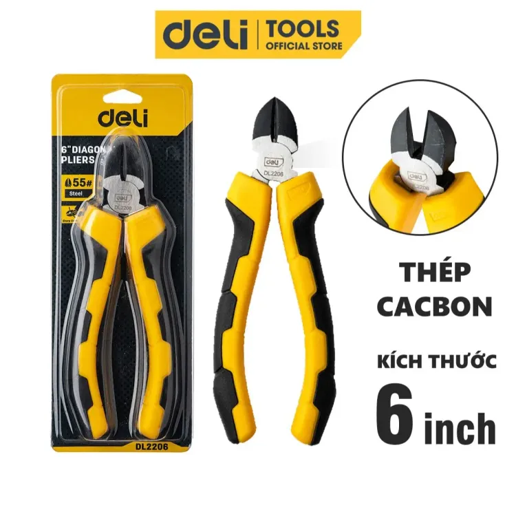 No. 1 - Kìm Cắt Dây Điện Deli EDL2206 - 3