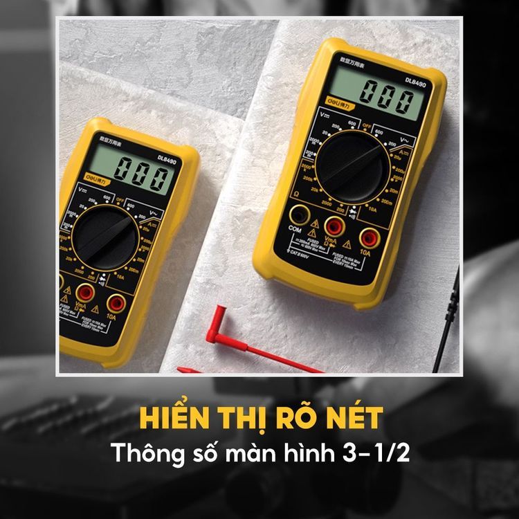 No. 6 - Đồng Hồ Vạn Năng Điện Tử DELIDL8490 - 5