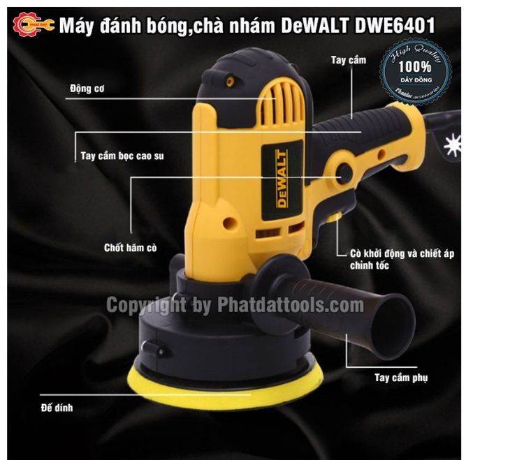 No. 8 - Máy Đánh Bóng Cầm Tay DWE6401 - 2