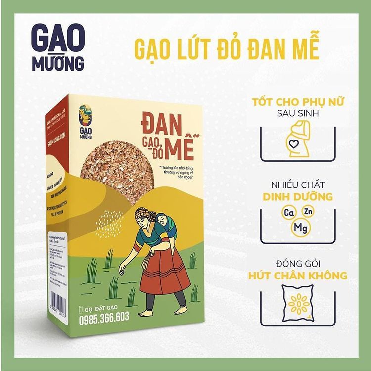 No. 5 - Gạo Lứt Đỏ Đan Mễ - 3