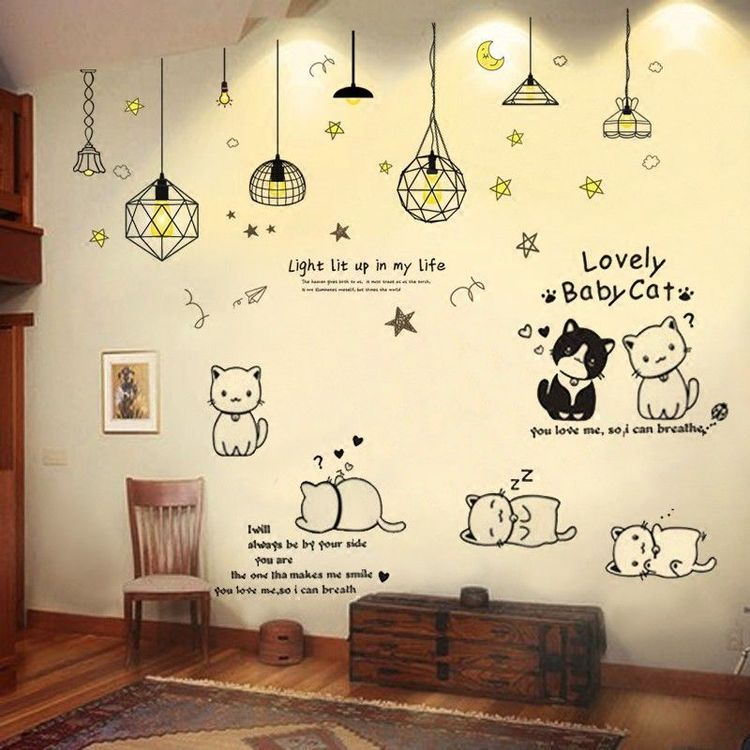 No. 8 - Decal Decor Phòng Mẫu Đèn Trang Trí - 3