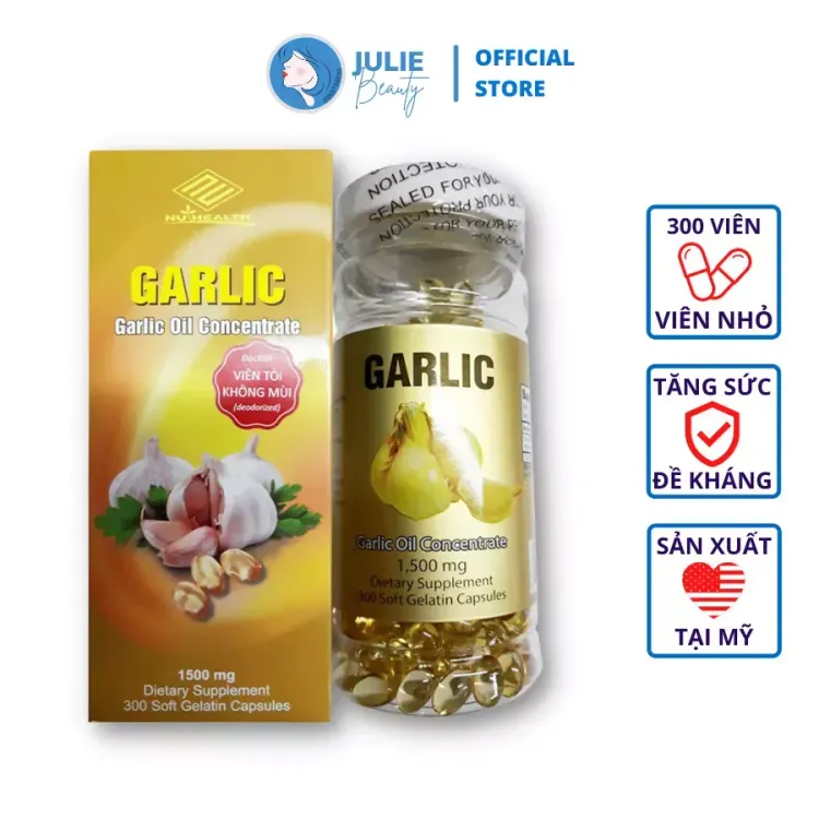 No. 10 - Tinh Dầu Tỏi Garlic Oil Concentrate 1500mg300 viên - 2