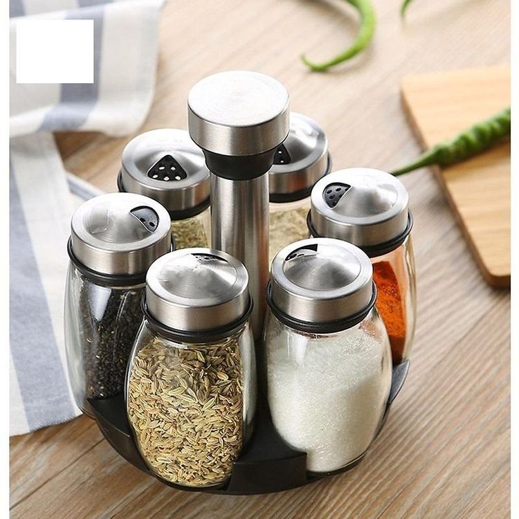 No. 4 - OEM Set 6 Lọ Đựng Gia Vị Xoay 360 Độ - 1