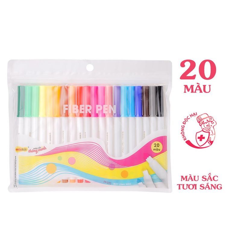 No. 7 - Bút Lông Màu Fiber Pen ColorkitFP-C03 - 1