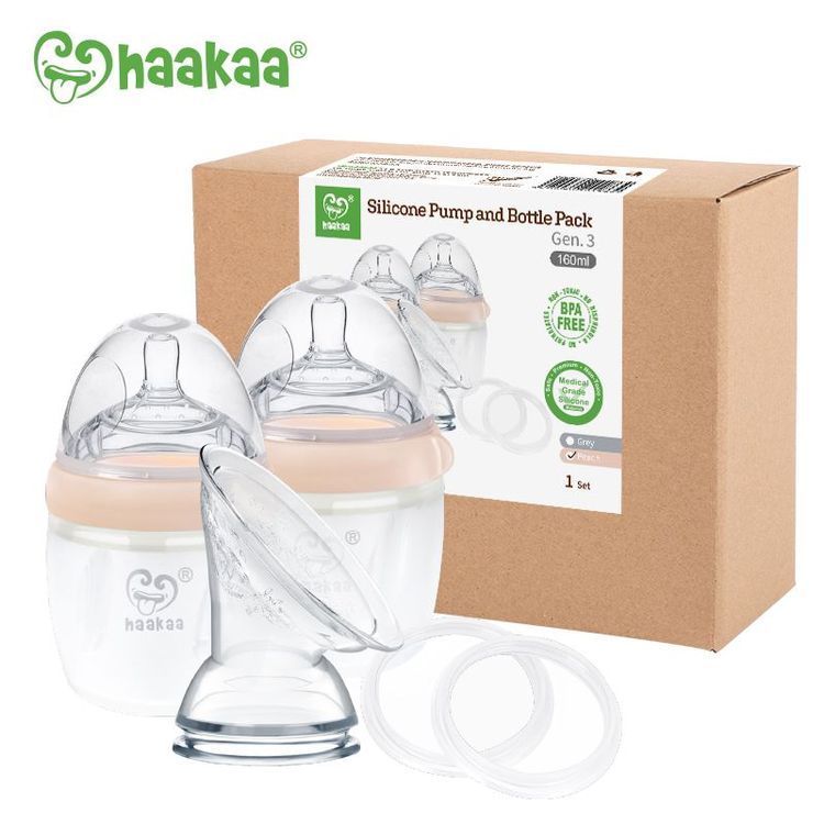 No. 4 - Bộ Cốc Hứng Sữa Haakaa Gen 3 - 1