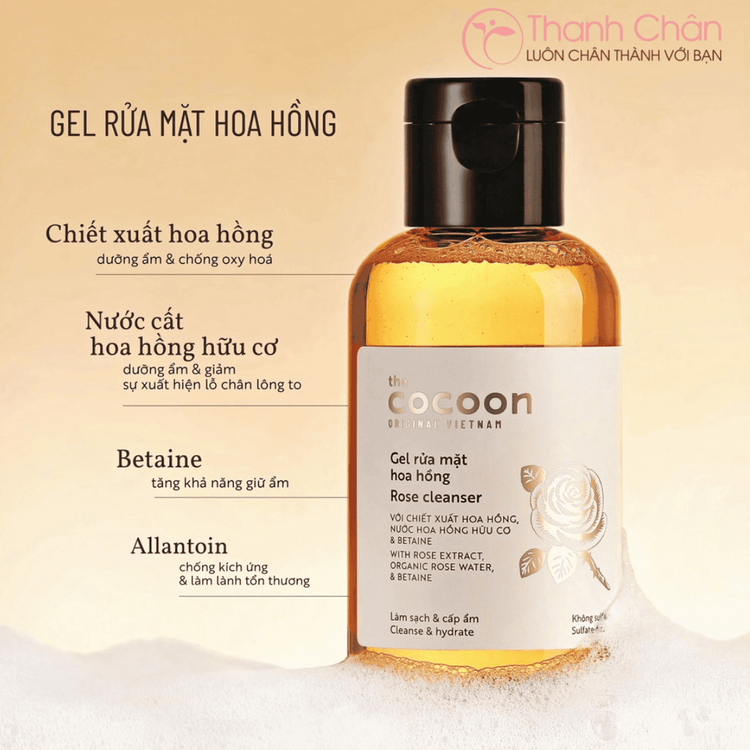 No. 2 - Gel Rửa Mặt Hoa Hồng Cocoon - 5