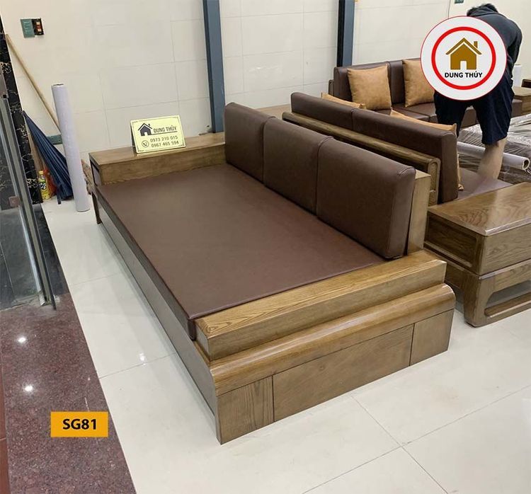 No. 8 - Sofa Góc Gỗ Sồi NgaBG081 - 1