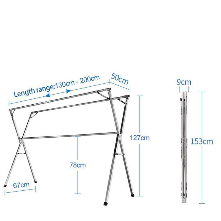 No. 1 - Giá Treo Quần Áo Gấp Gọn 2m4 - 3