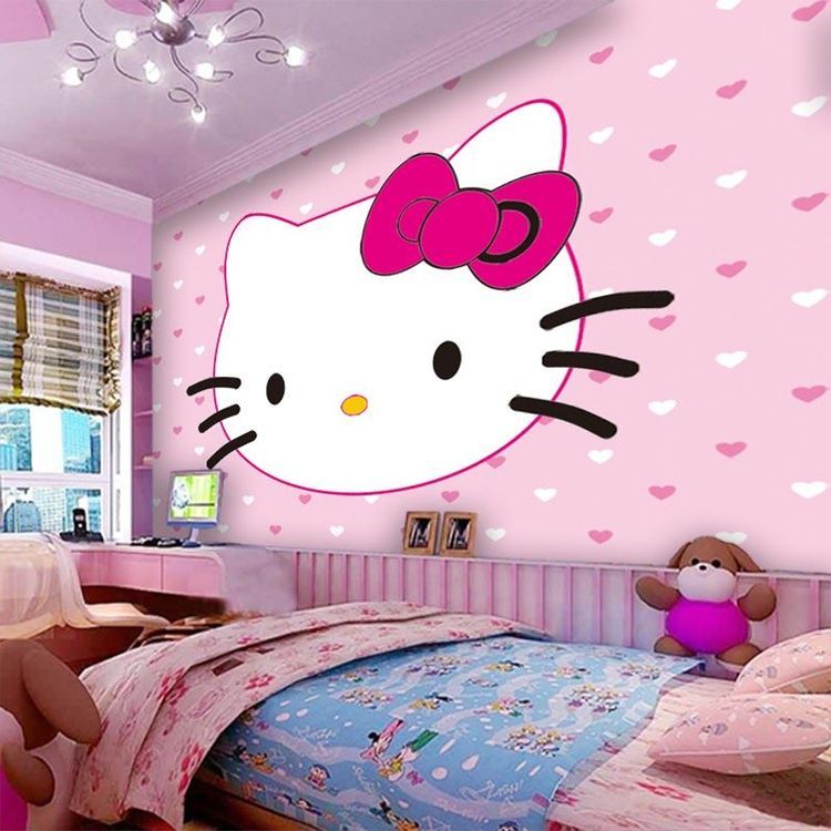 No. 1 - Giấy Dán Tường Hello Kitty - 1