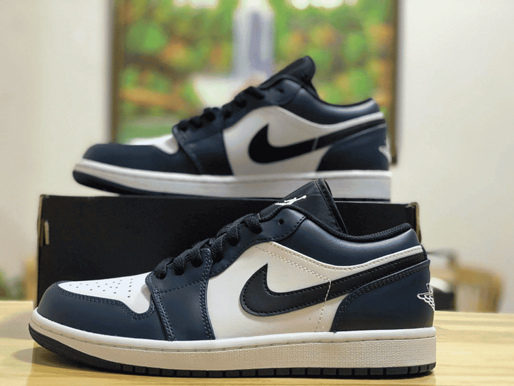 No. 4 - Giày Nike Air Jordan 1 Low Dark Teal 553558-411 - 4