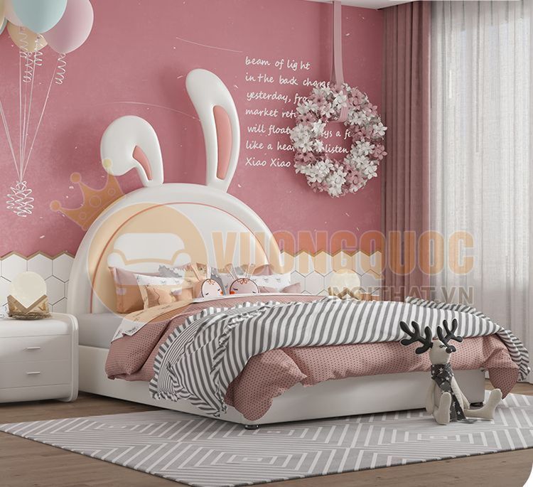 No. 1 - Giường Ngủ Cho Bé Gái Hình Con Thỏ - 4