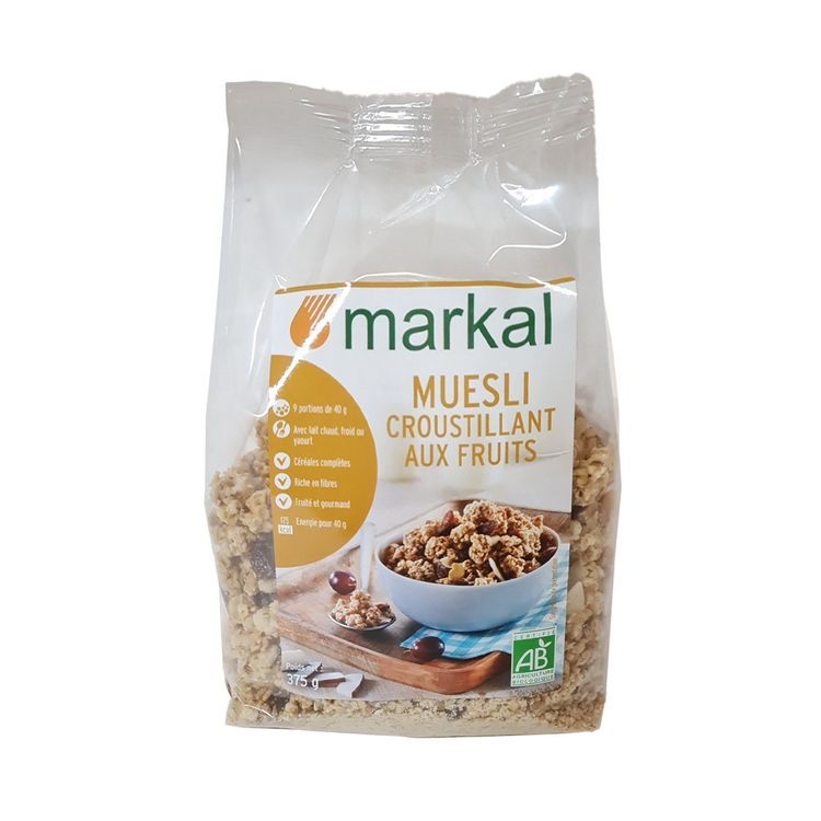 No. 1 - Ngũ Cốc Giòn Trái Cây Hữu Cơ Muesli Crunchy Markal375g - 1
