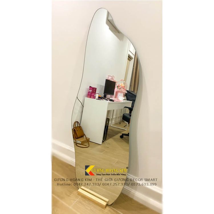 No. 8 - Gương Toàn Thân Hình Hạt Đậu Decor Treo Tường - 5