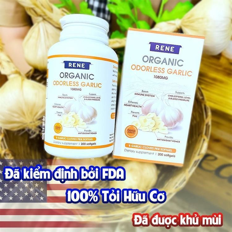 No. 8 - Tinh Dầu Tỏi Rene Organic Odorless Garlic200 viên - 2