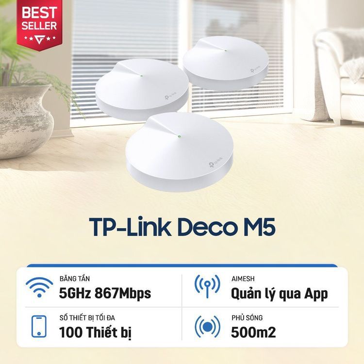 No. 5 - Wi-Fi Mesh TP-Link Deco M5 (3 Pack) - 2