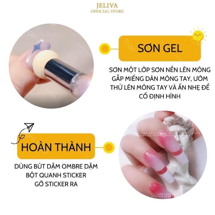 No. 1 - Miếng Dán Móng Gel Ombre - 2